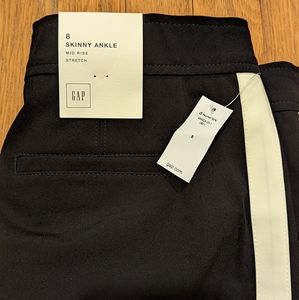 Gap Skinny Mid rise tuxedo ankle pant size 8